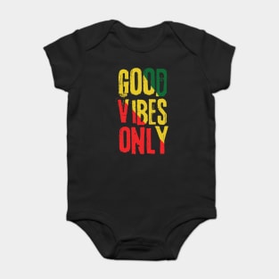 Good Vibes Only Rasta Reggae Roots Baby Bodysuit